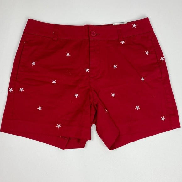 St. John's Bay Pants - St Johns Bay Red shorts White Stars July 4th Shorts Size 12 Women’s